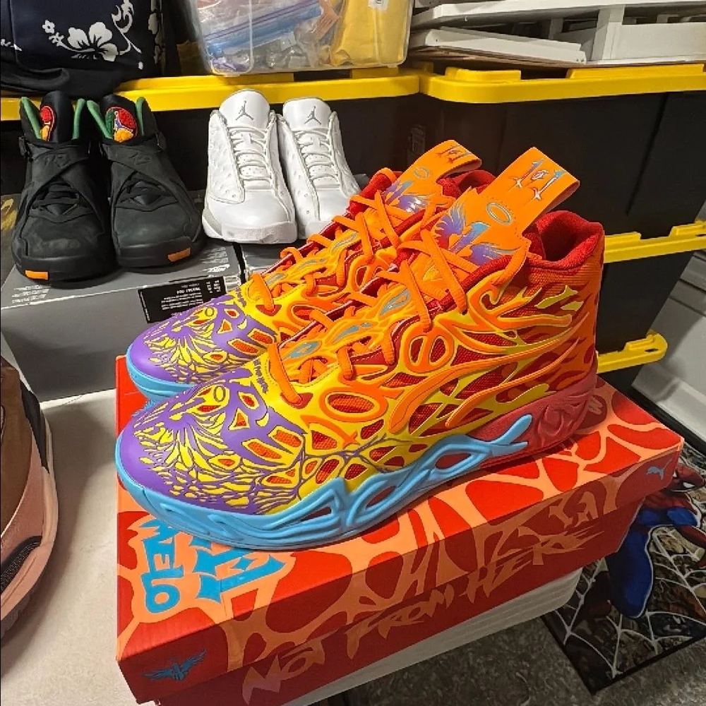 Colorful High-Top Sneakers